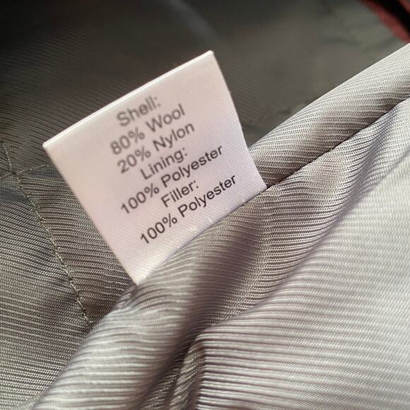Men's 4X Wool Coat Gray PRONTO UOMO P-Coat Single-Breasted Classic Preppy Warm - Picture 14 of 16